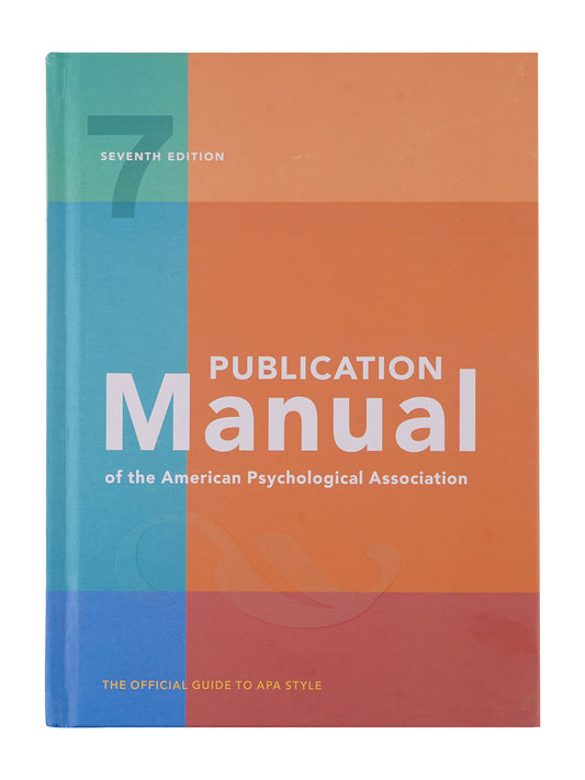 Publication Manual of the American Psychological Association Hardcover (9781433832154)